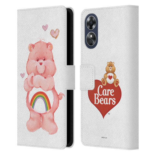 Care Bears Classic Cheer Leather Book Wallet Case Cover For OPPO A17