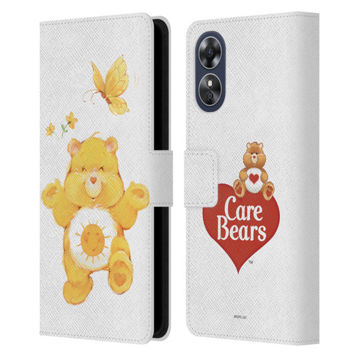 Care Bears Classic Funshine Leather Book Wallet Case Cover For OPPO A17