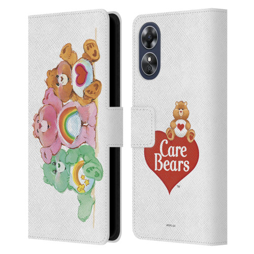 Care Bears Classic Group Leather Book Wallet Case Cover For OPPO A17