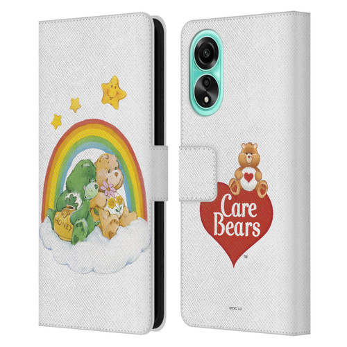 Care Bears Classic Rainbow 2 Leather Book Wallet Case Cover For OPPO A78 5G