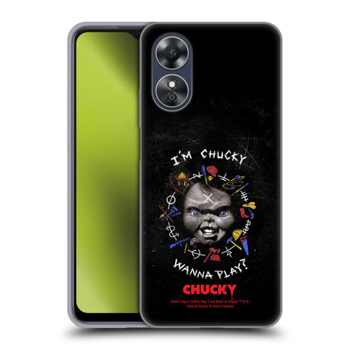 Child's Play Key Art Wanna Play Grunge Soft Gel Case for OPPO A17