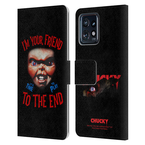 Child's Play Key Art Friend To The End Leather Book Wallet Case Cover For Motorola Moto Edge 40 Pro