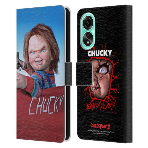 Child's Play III Key Art On Set Leather Book Wallet Case Cover For OPPO A78 4G