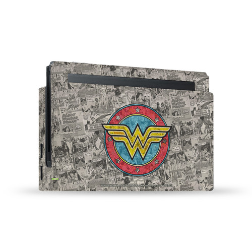 Wonder Woman DC Comics Comic Book Cover Vintage Collage Vinyl Sticker Skin Decal Cover for Nintendo Switch Console & Dock