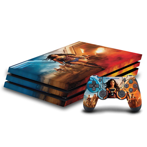 Wonder Woman Movie Posters Group Vinyl Sticker Skin Decal Cover for Sony PS4 Pro Bundle