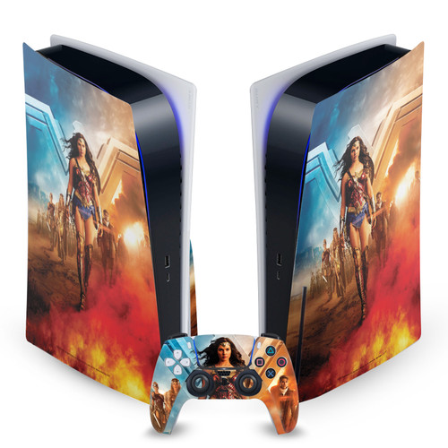 Wonder Woman Movie Posters Group Vinyl Sticker Skin Decal Cover for Sony PS5 Disc Edition Bundle
