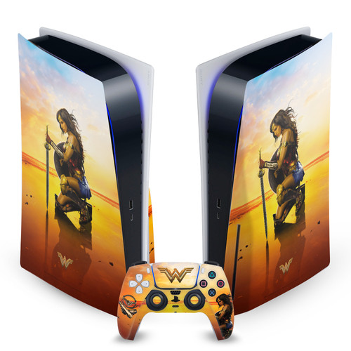 Wonder Woman Movie Posters Sword And Shield Vinyl Sticker Skin Decal Cover for Sony PS5 Disc Edition Bundle