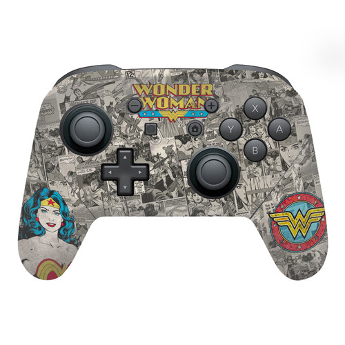 Wonder Woman DC Comics Comic Book Cover Vintage Collage Vinyl Sticker Skin Decal Cover for Nintendo Switch Pro Controller