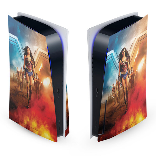 Wonder Woman Movie Posters Group Vinyl Sticker Skin Decal Cover for Sony PS5 Disc Edition Console