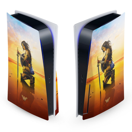 Wonder Woman Movie Posters Sword And Shield Vinyl Sticker Skin Decal Cover for Sony PS5 Disc Edition Console