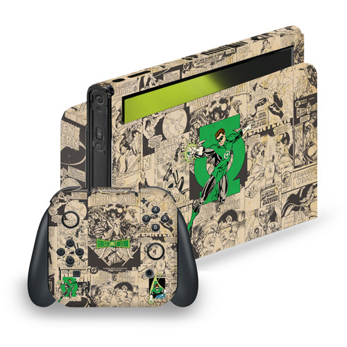 Green Lantern DC Comics Comic Book Covers Character Collage Vinyl Sticker Skin Decal Cover for Nintendo Switch OLED Bundle