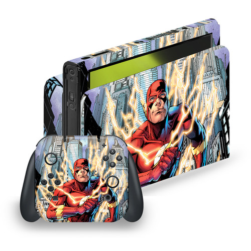 The Flash DC Comics Comic Book Art Flashpoint Vinyl Sticker Skin Decal Cover for Nintendo Switch OLED Bundle