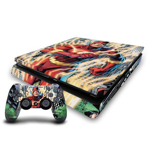 The Flash DC Comics Comic Book Art Flashpoint Vinyl Sticker Skin Decal Cover for Sony PS4 Slim Console & Controller