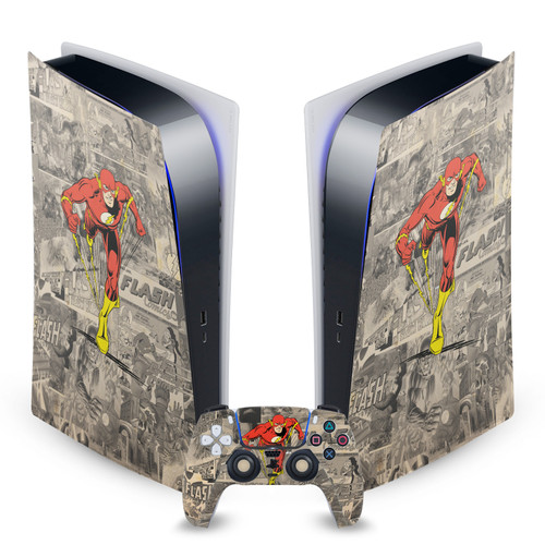 The Flash DC Comics Comic Book Art Character Collage Vinyl Sticker Skin Decal Cover for Sony PS5 Digital Edition Bundle