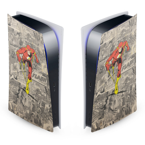 The Flash DC Comics Comic Book Art Character Collage Vinyl Sticker Skin Decal Cover for Sony PS5 Digital Edition Console