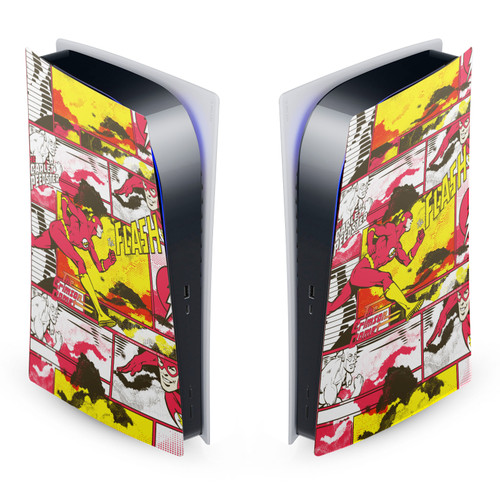 The Flash DC Comics Comic Book Art Panel Collage Vinyl Sticker Skin Decal Cover for Sony PS5 Digital Edition Console