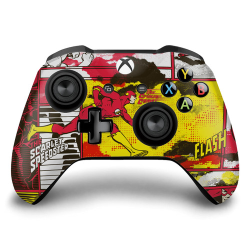 The Flash DC Comics Comic Book Art Panel Collage Vinyl Sticker Skin Decal Cover for Microsoft Xbox One S / X Controller