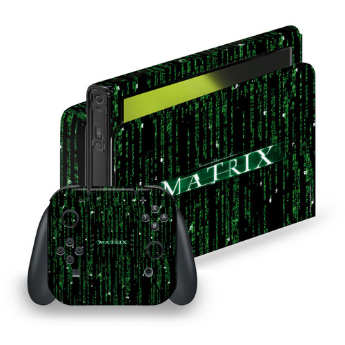 The Matrix Key Art Codes Vinyl Sticker Skin Decal Cover for Nintendo Switch OLED Bundle