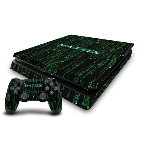 The Matrix Key Art Codes Vinyl Sticker Skin Decal Cover for Sony PS4 Slim Console & Controller
