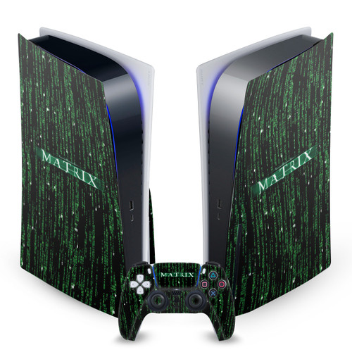 The Matrix Key Art Codes Vinyl Sticker Skin Decal Cover for Sony PS5 Disc Edition Bundle