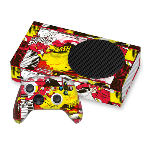 The Flash DC Comics Comic Book Art Panel Collage Vinyl Sticker Skin Decal Cover for Microsoft Series S Console & Controller
