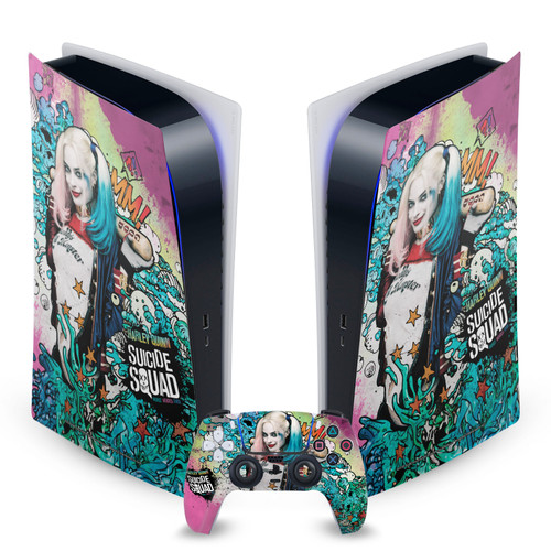 Suicide Squad 2016 Graphics Harley Quinn Poster Vinyl Sticker Skin Decal Cover for Sony PS5 Digital Edition Bundle