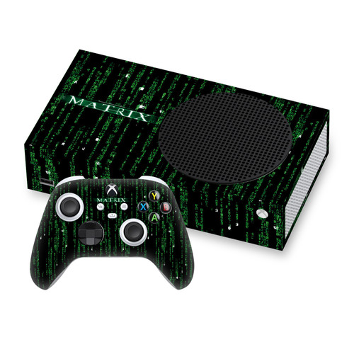 The Matrix Key Art Codes Vinyl Sticker Skin Decal Cover for Microsoft Series S Console & Controller