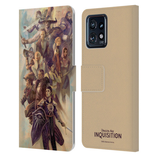 EA Bioware Dragon Age Inquisition Graphics Companions And Advisors Leather Book Wallet Case Cover For Motorola Moto Edge 40 Pro