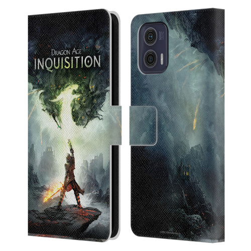 EA Bioware Dragon Age Inquisition Graphics Key Art 2014 Leather Book Wallet Case Cover For Motorola Moto G73 5G