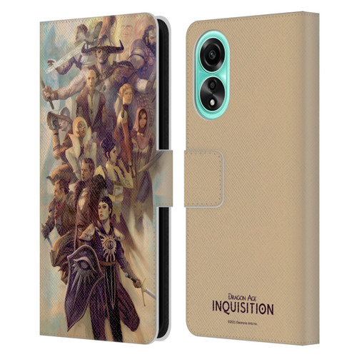 EA Bioware Dragon Age Inquisition Graphics Companions And Advisors Leather Book Wallet Case Cover For OPPO A78 5G