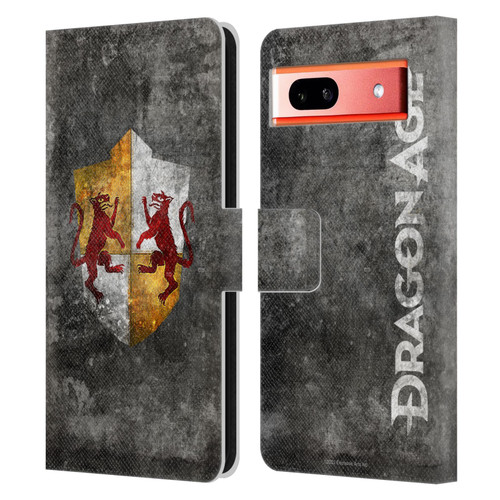 EA Bioware Dragon Age Heraldry Ferelden Distressed Leather Book Wallet Case Cover For Google Pixel 7a