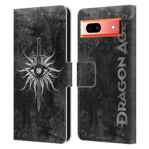 EA Bioware Dragon Age Heraldry Inquisition Distressed Leather Book Wallet Case Cover For Google Pixel 7a