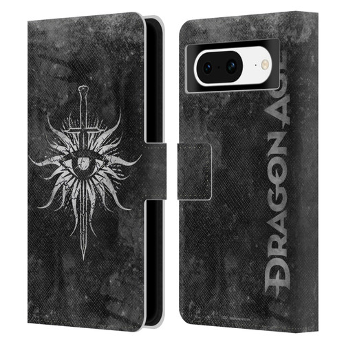 EA Bioware Dragon Age Heraldry Inquisition Distressed Leather Book Wallet Case Cover For Google Pixel 8