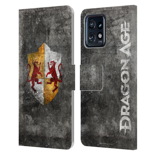 EA Bioware Dragon Age Heraldry Ferelden Distressed Leather Book Wallet Case Cover For Motorola Moto Edge 40 Pro