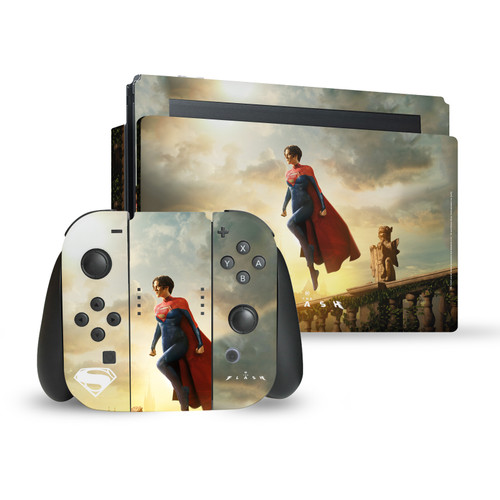 The Flash 2023 Graphic Art Supergirl Vinyl Sticker Skin Decal Cover for Nintendo Switch Bundle