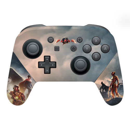 The Flash 2023 Graphic Art Key Art Vinyl Sticker Skin Decal Cover for Nintendo Switch Pro Controller