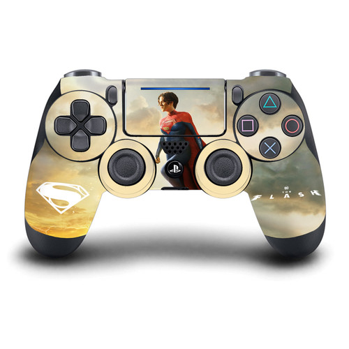 The Flash 2023 Graphic Art Supergirl Vinyl Sticker Skin Decal Cover for Sony DualShock 4 Controller