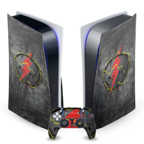 The Flash 2023 Graphic Art Batman Flash Logo Vinyl Sticker Skin Decal Cover for Sony PS5 Disc Edition Bundle