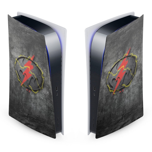 The Flash 2023 Graphic Art Batman Flash Logo Vinyl Sticker Skin Decal Cover for Sony PS5 Digital Edition Console