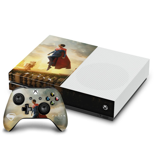 The Flash 2023 Graphic Art Supergirl Vinyl Sticker Skin Decal Cover for Microsoft One S Console & Controller