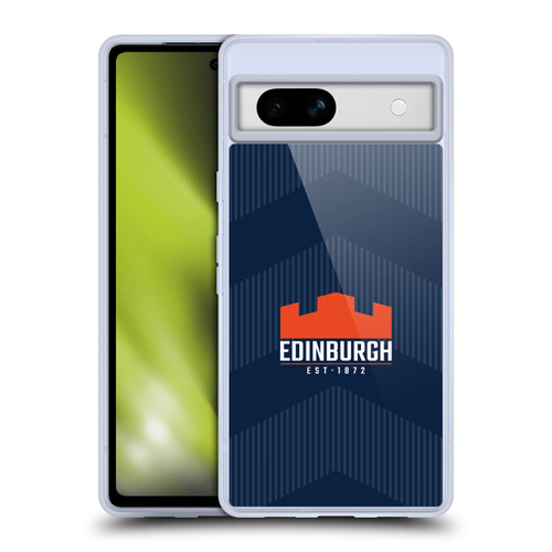 Edinburgh Rugby Graphics Lines Soft Gel Case for Google Pixel 7a