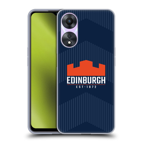 Edinburgh Rugby Graphics Lines Soft Gel Case for OPPO A78 5G
