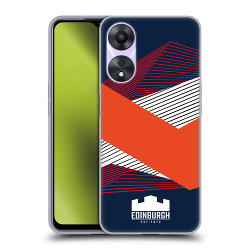 Edinburgh Rugby Graphics Shapes Soft Gel Case for OPPO A78 5G