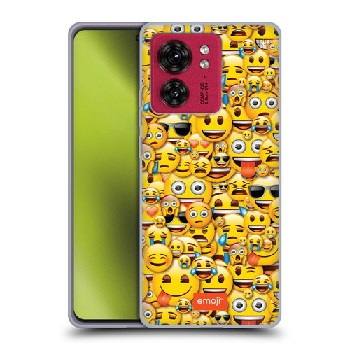 emoji® Full Patterns Smileys Soft Gel Case for Motorola Moto Edge 40