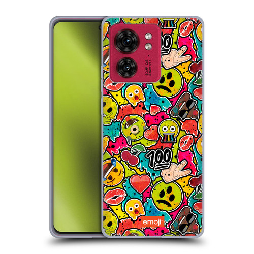 emoji® Graffiti Colours Soft Gel Case for Motorola Moto Edge 40