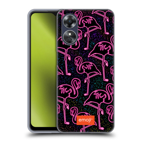 emoji® Neon Flamingo Soft Gel Case for OPPO A17