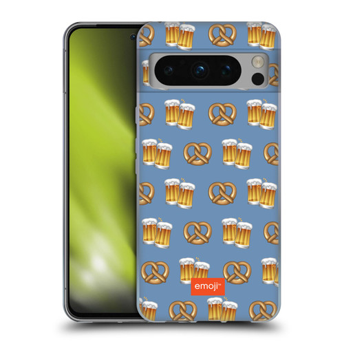 emoji® Oktoberfest Beer And Pretzel Soft Gel Case for Google Pixel 8 Pro