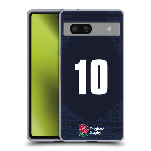 England Rugby Union 2020/21 Players Away Kit Position 10 Soft Gel Case for Google Pixel 7a