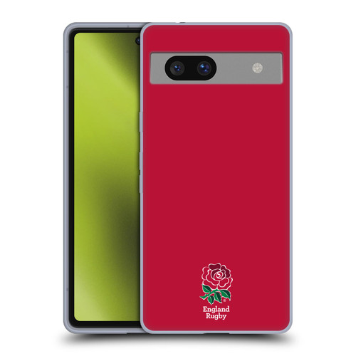 England Rugby Union 2016/17 The Rose Plain Red Soft Gel Case for Google Pixel 7a