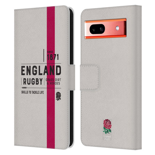 England Rugby Union History Since 1871 Leather Book Wallet Case Cover For Google Pixel 7a